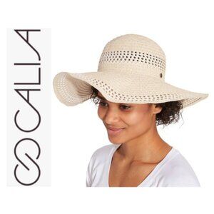 Calia by Carrie Underwood Women's Adjustable Woven Floppy Beach Sun Hat